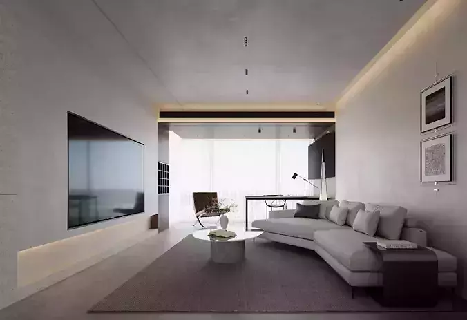 Living and dining room