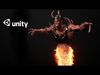 Hell ifrit warrior low-poly game engine ready 3D model Low-poly 3D model_2