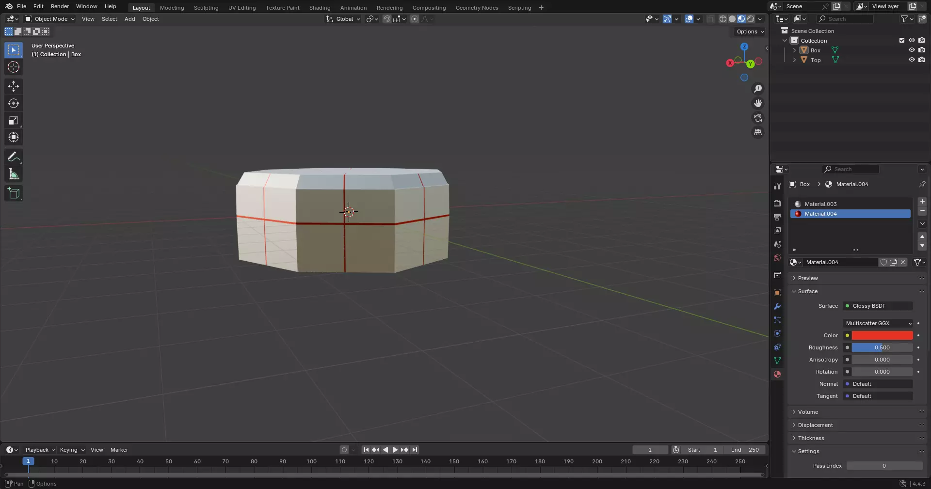 Geometric present box 3D print model