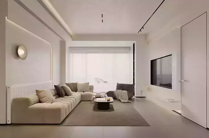 Modern living room dining room