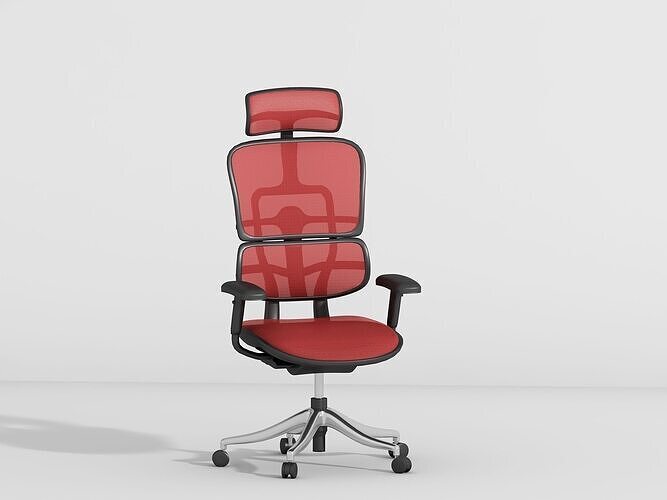 ergonomic chair 3D print model