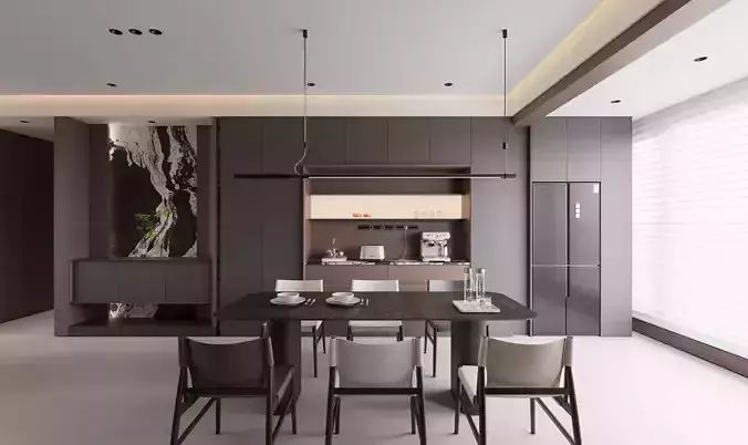 Living and dining room