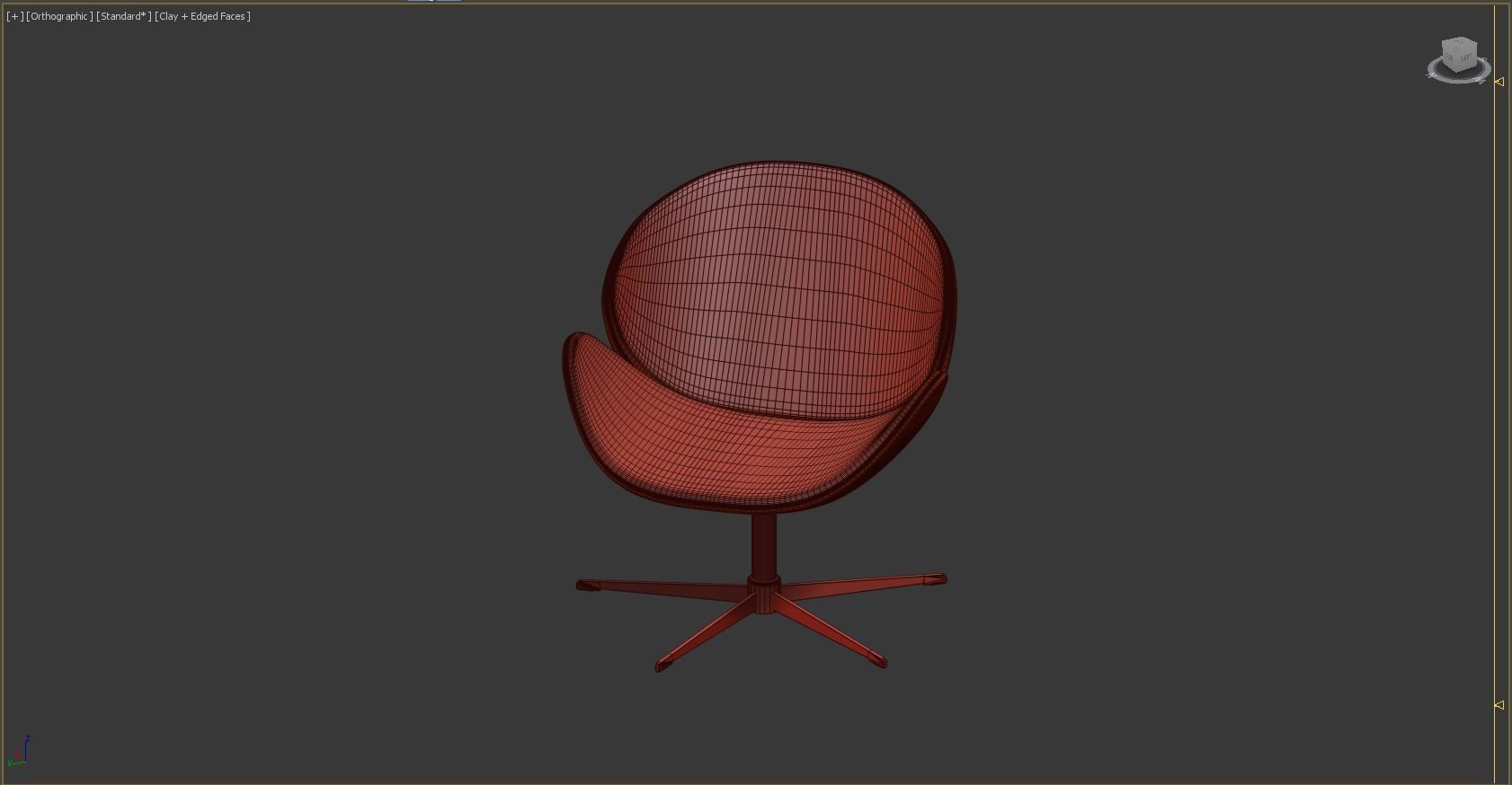Armchair 3D print model_1