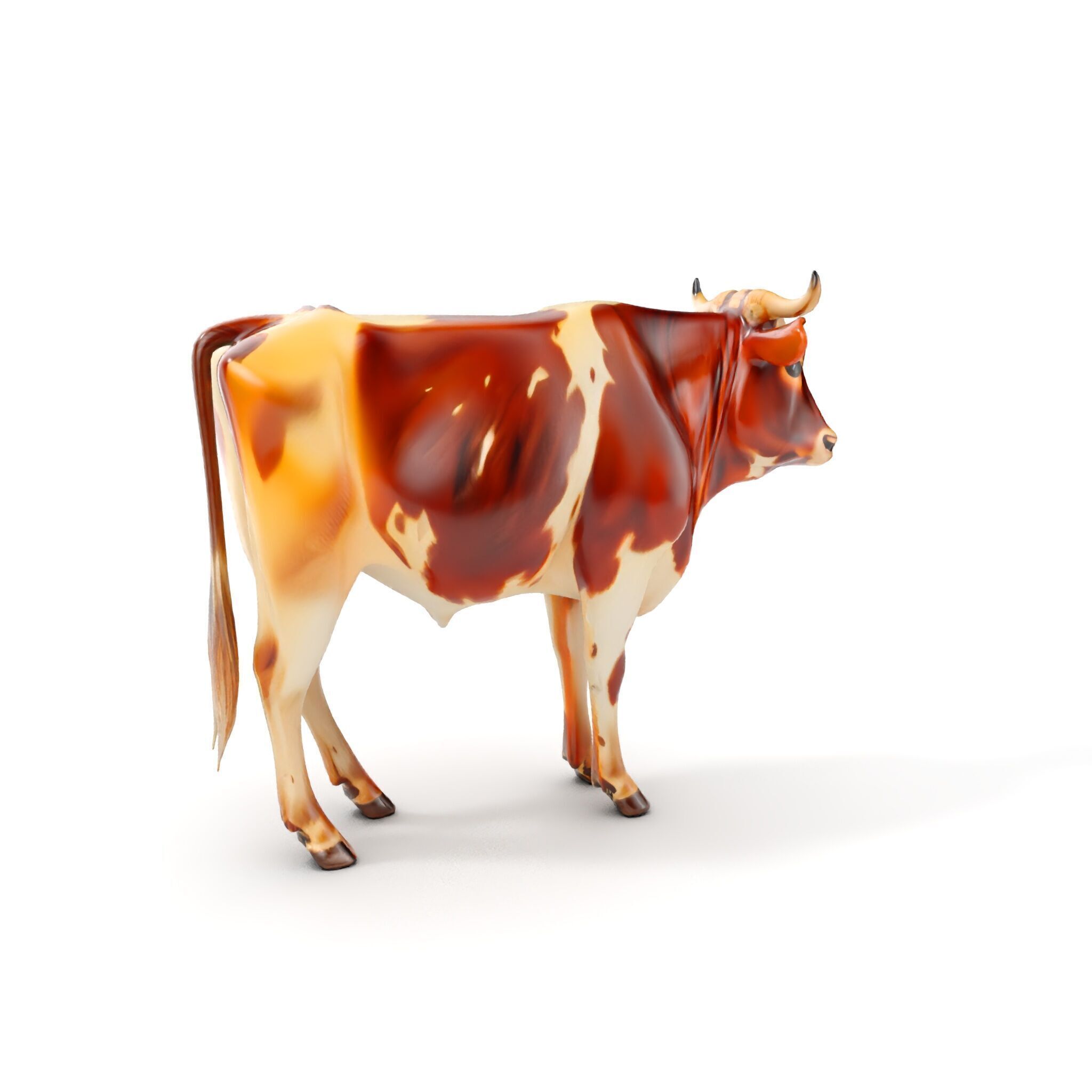 Realistic Cow model pack for animation and games Low-poly 3D model_18