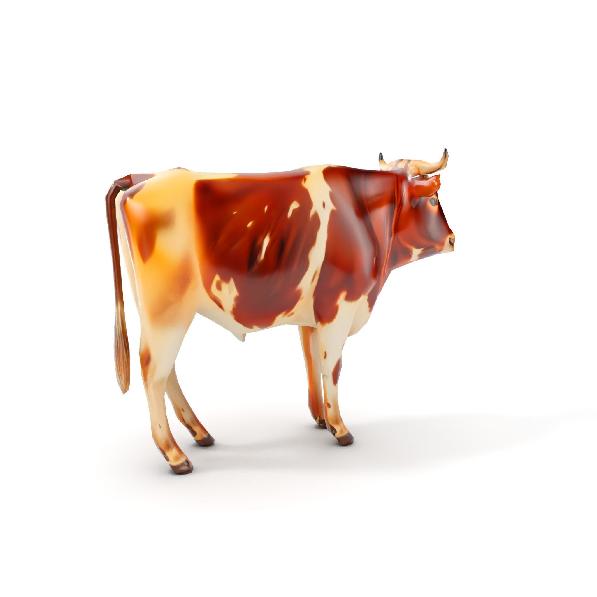 Realistic Cow model pack for animation and games Low-poly 3D model_8