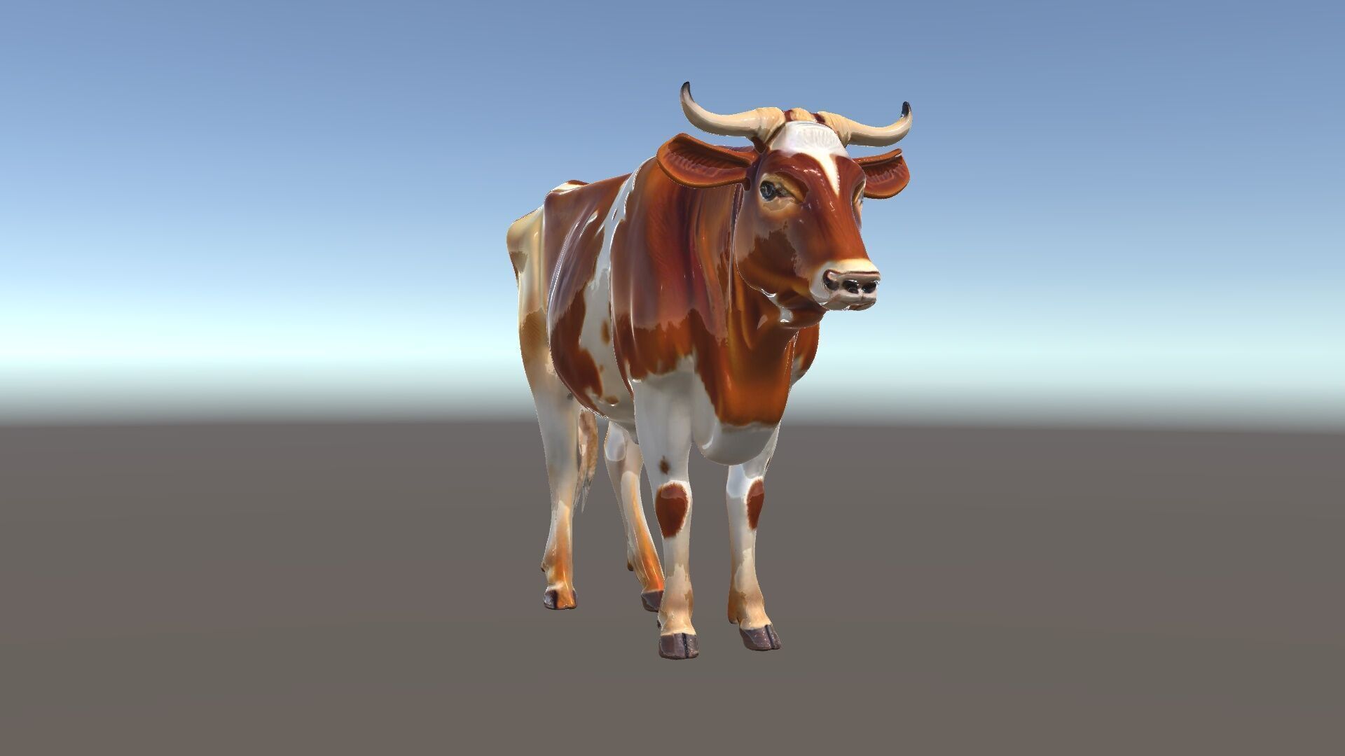 Realistic Cow model pack for animation and games Low-poly 3D model_6