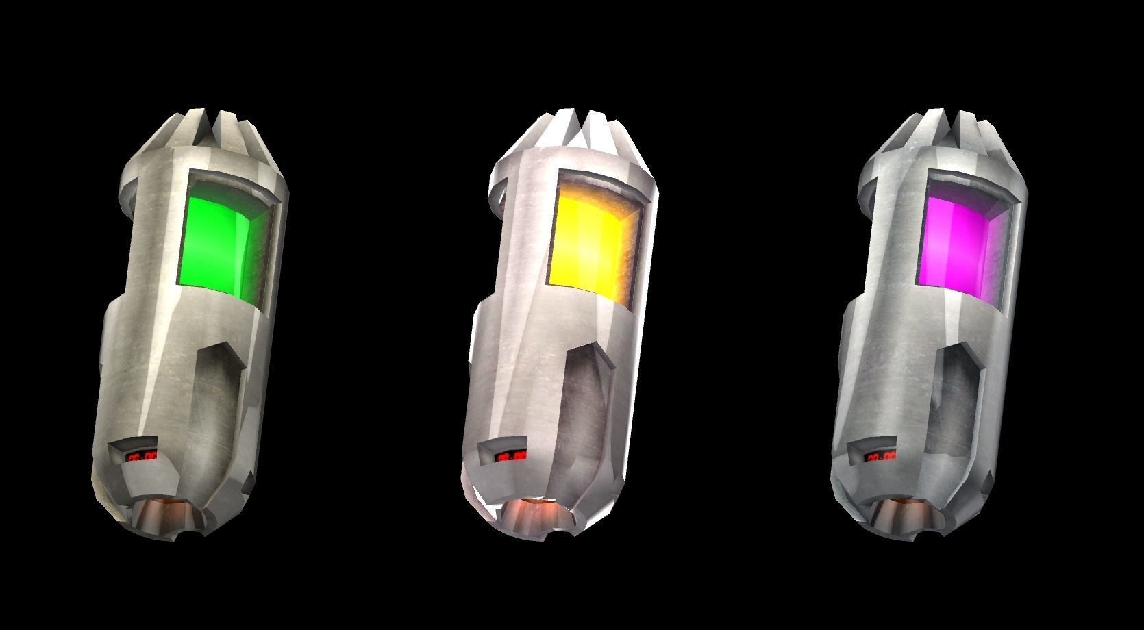 Bombs fortnite grenade launcher Low-poly 3D model_1