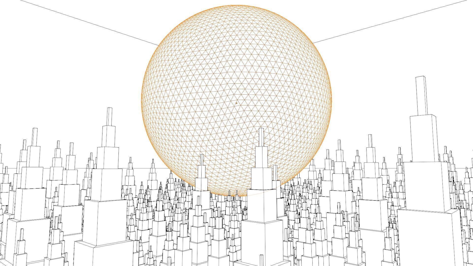 Sci-Fi City Building Animation 3D model_8