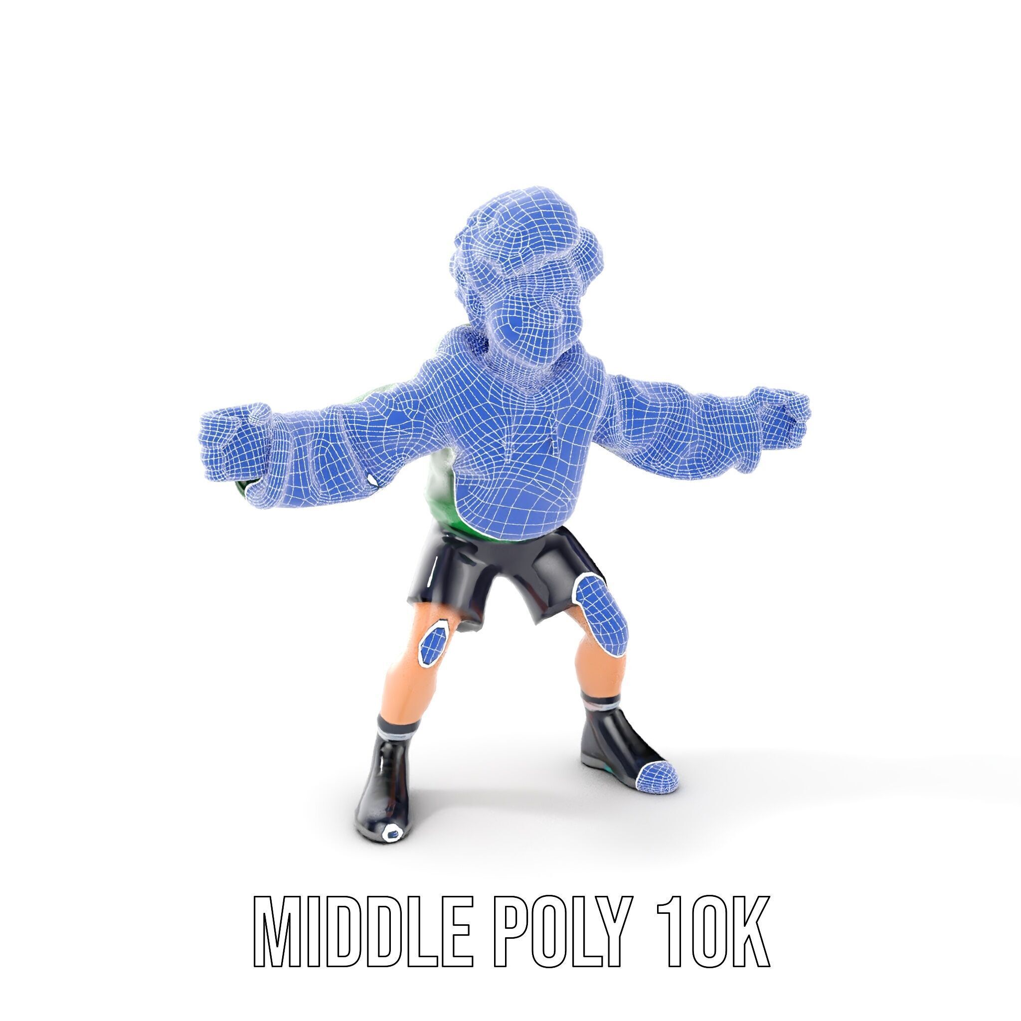 Young Boy Character Model Rigged and Animated Low-poly 3D model_18