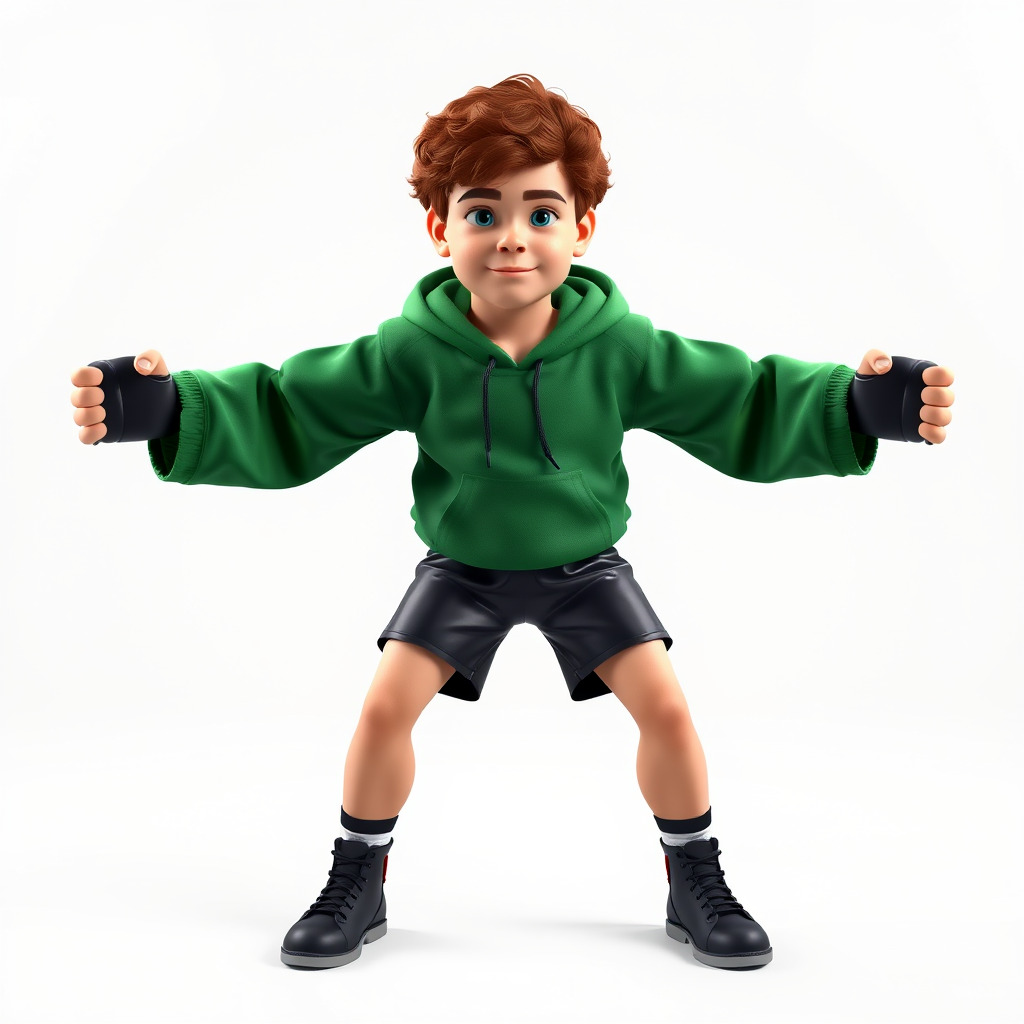 Young Boy Character Model Rigged and Animated Low-poly 3D model_3