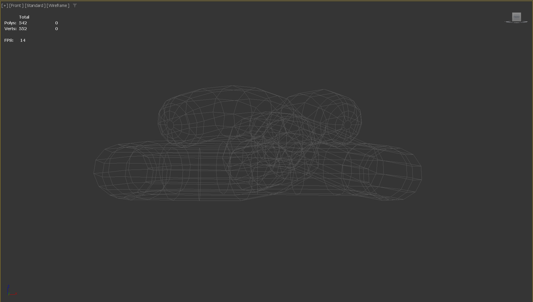 Stylized Low-Poly Pretzel Low-poly 3D model_12