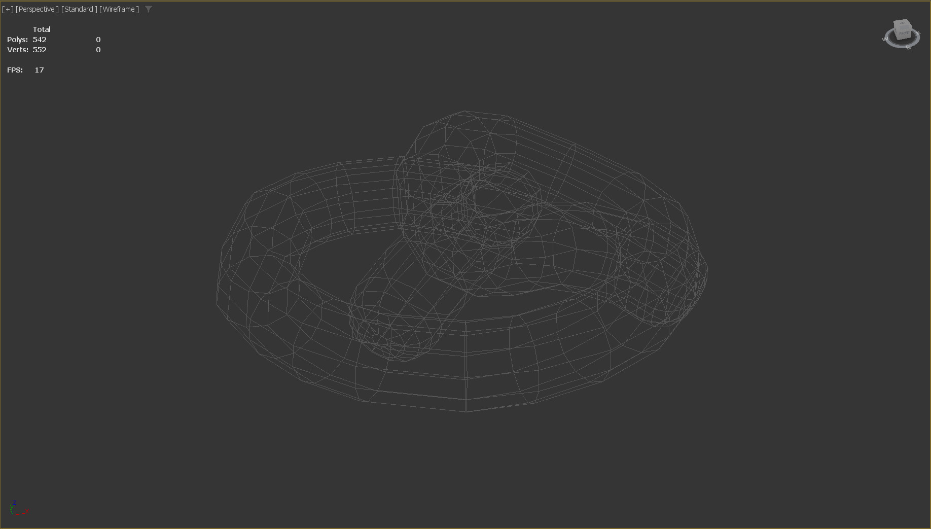 Stylized Low-Poly Pretzel Low-poly 3D model_11