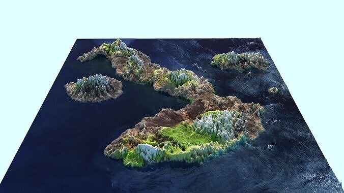 Seahorse Island 3D model