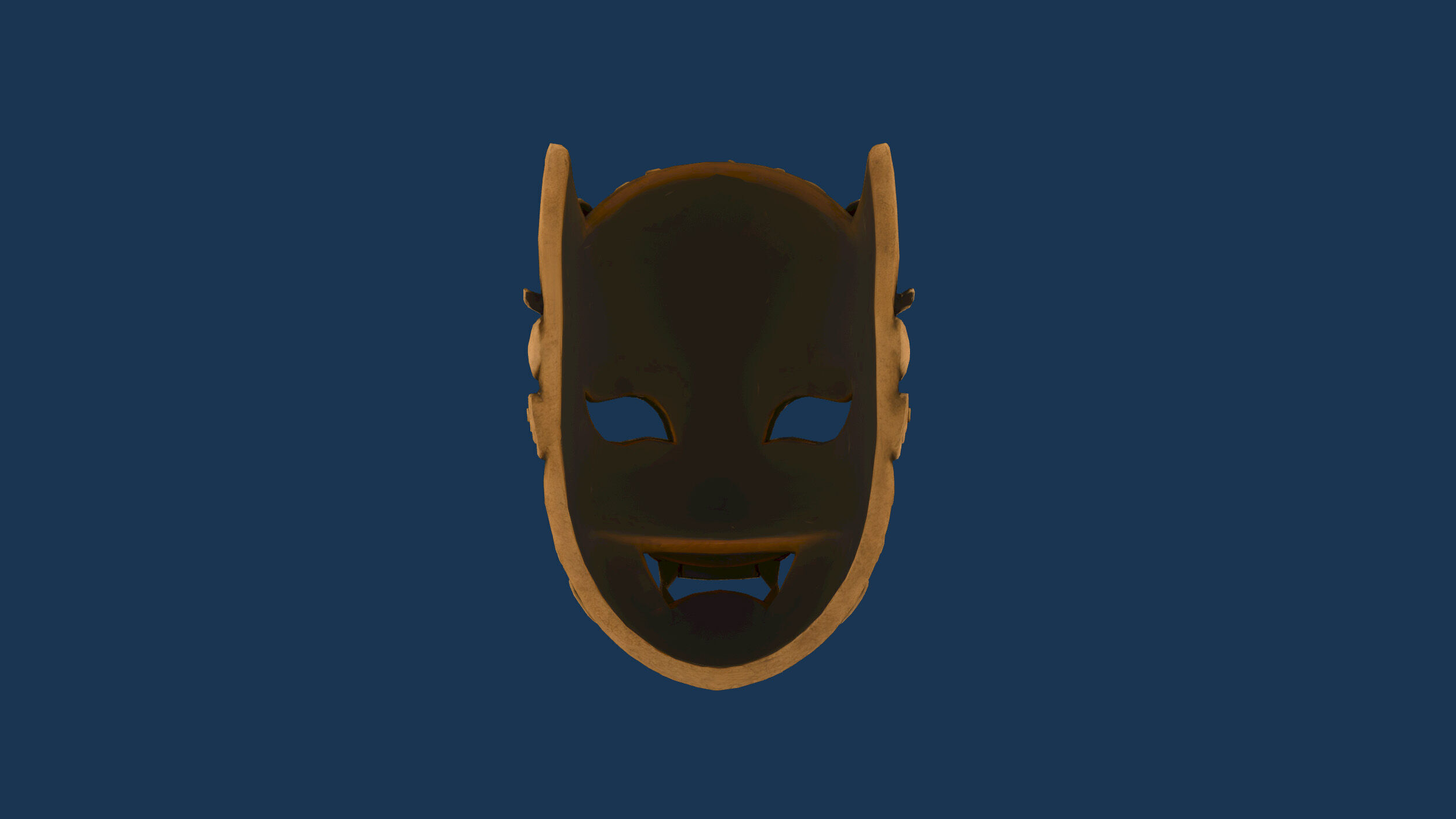 Chinese-style monster mask Low-poly 3D model_4