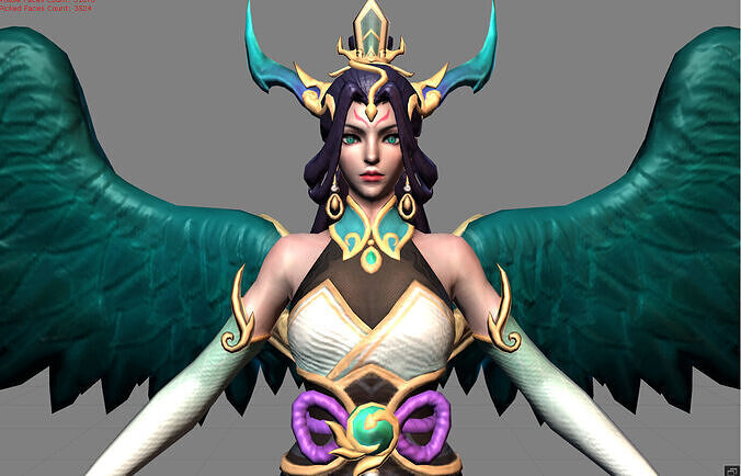 Alice Fixed Jade Empress Low-poly 3D model