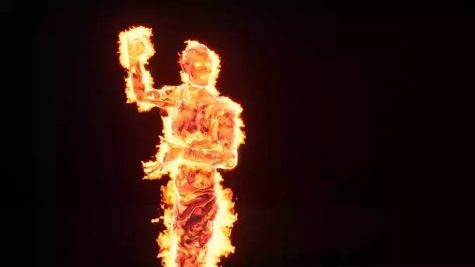 Hell ifrit inferno low-poly game engine ready 3D model Low-poly 3D model