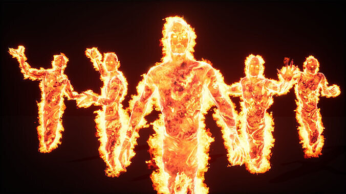 Hell ifrit inferno low-poly game engine ready 3D model Low-poly 3D model