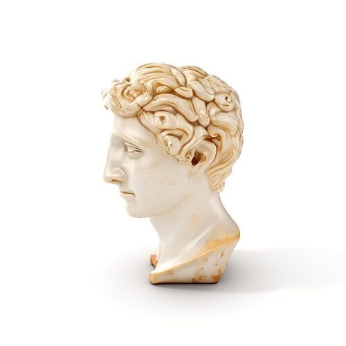 Classical Sculpture Bust Model Pack Low-poly 3D model