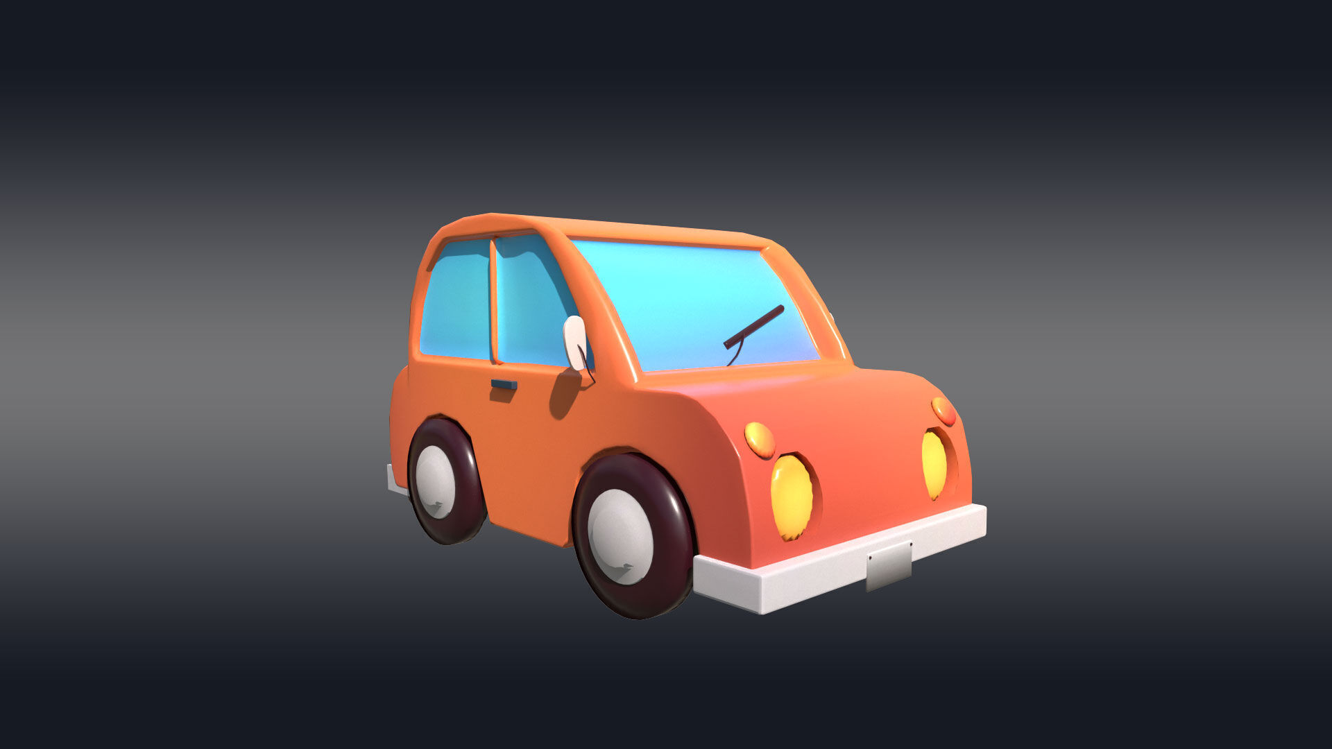 Cartoonish Vehicle Pack Low-poly 3D model_2