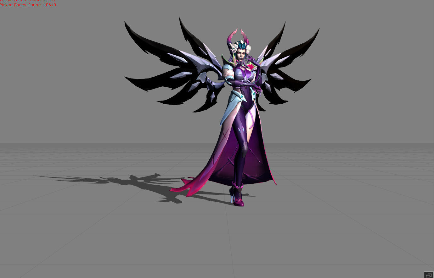 Alice Darknet Tempress Low-poly 3D model_1