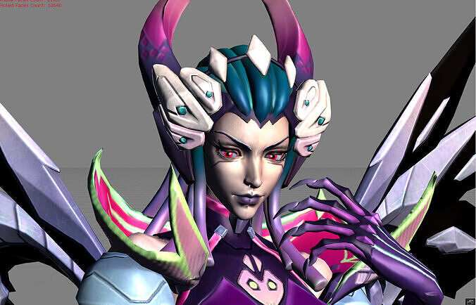 Alice Darknet Tempress Low-poly 3D model