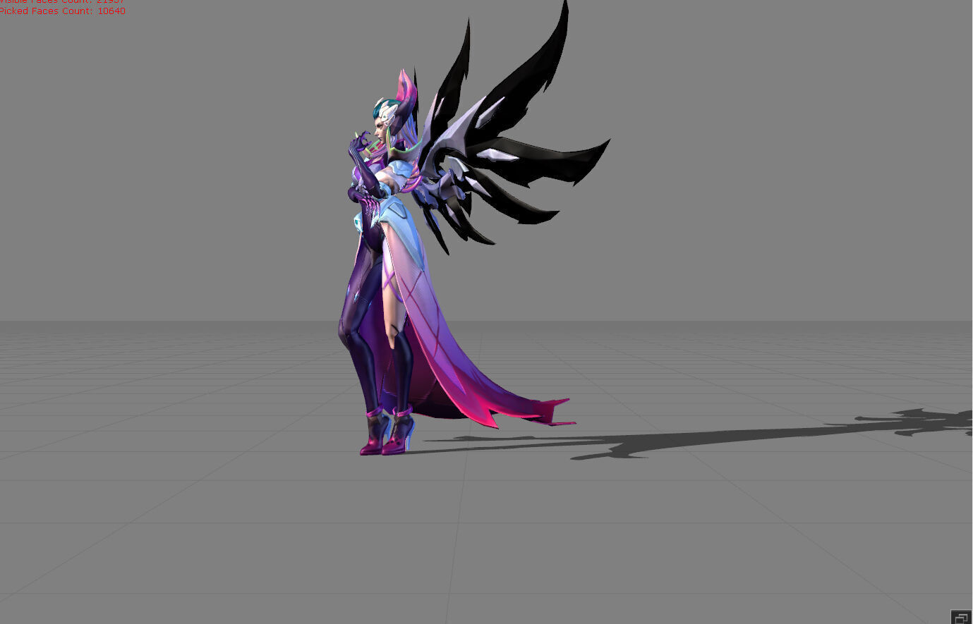 Alice Darknet Tempress Low-poly 3D model_3