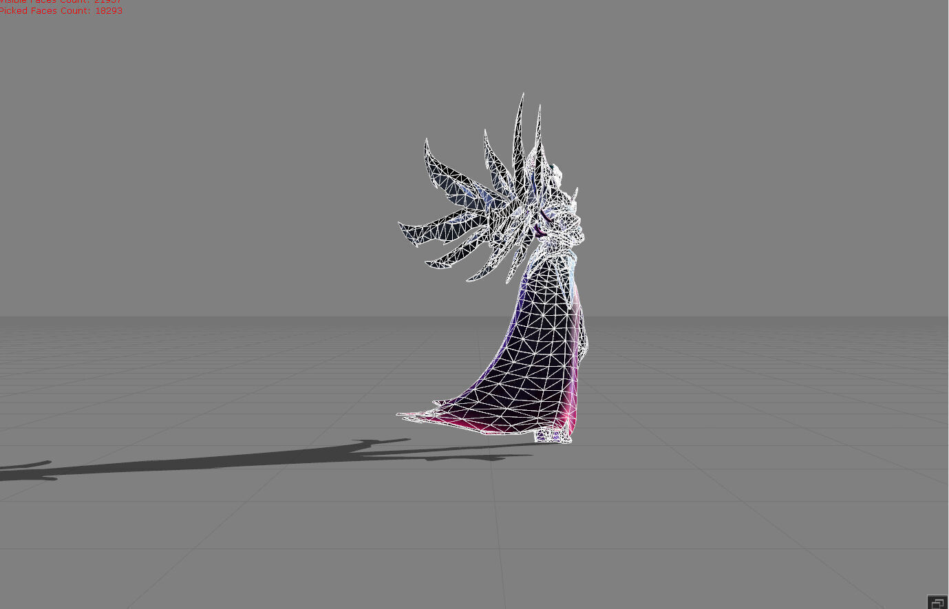 Alice Darknet Tempress Low-poly 3D model_7