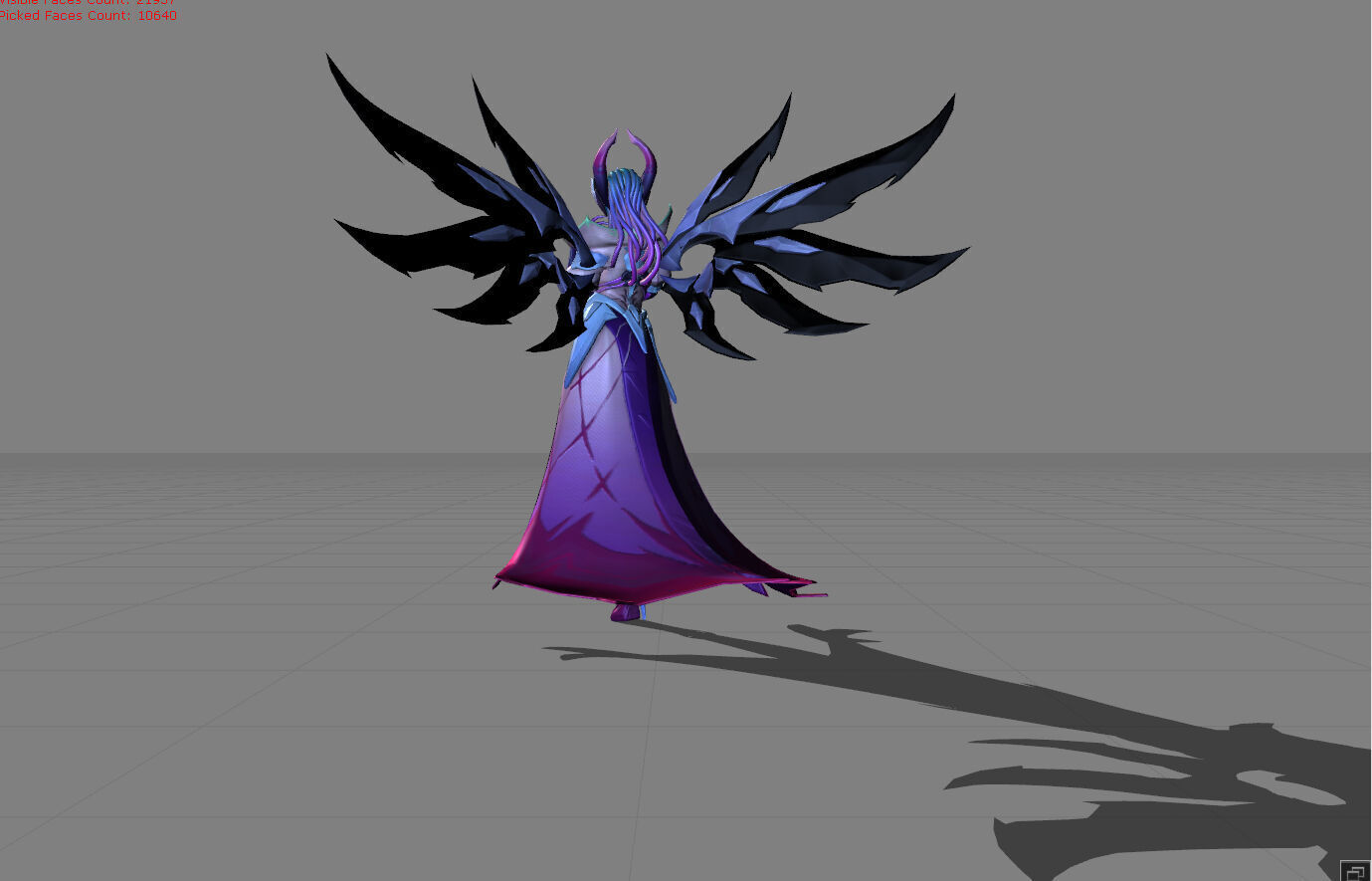 Alice Darknet Tempress Low-poly 3D model_4