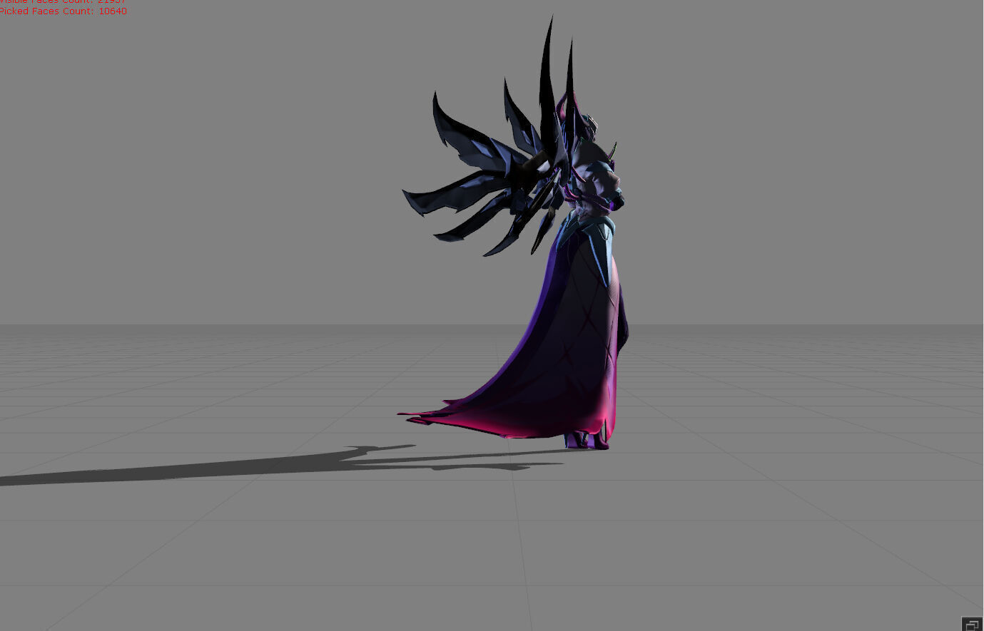 Alice Darknet Tempress Low-poly 3D model_2