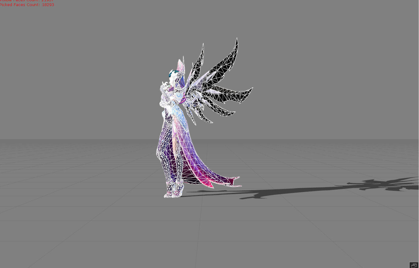 Alice Darknet Tempress Low-poly 3D model_8