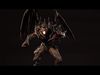 Hell demon warrior low-poly game engine ready 3D model Low-poly 3D model_2