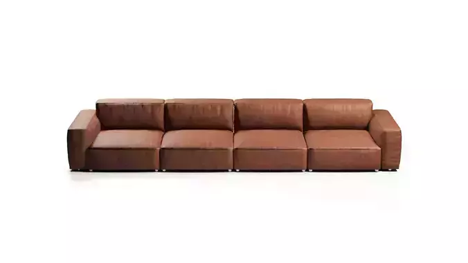 COMO LEATHER MODULAR 3D model