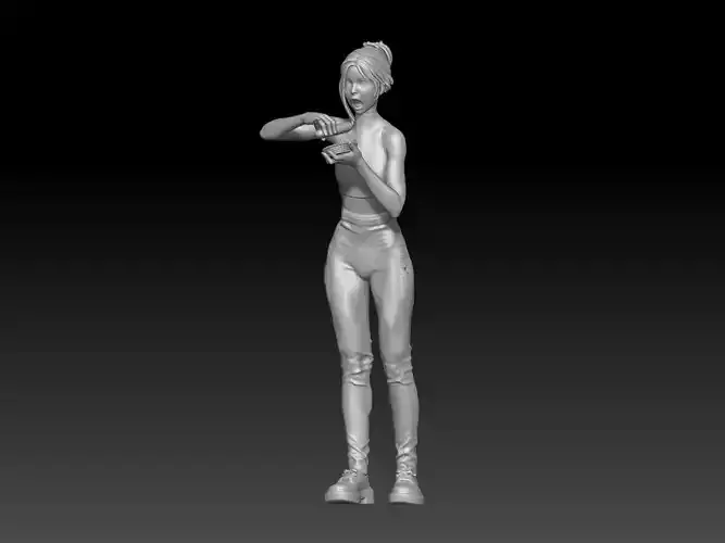 eating hot dog girl 1