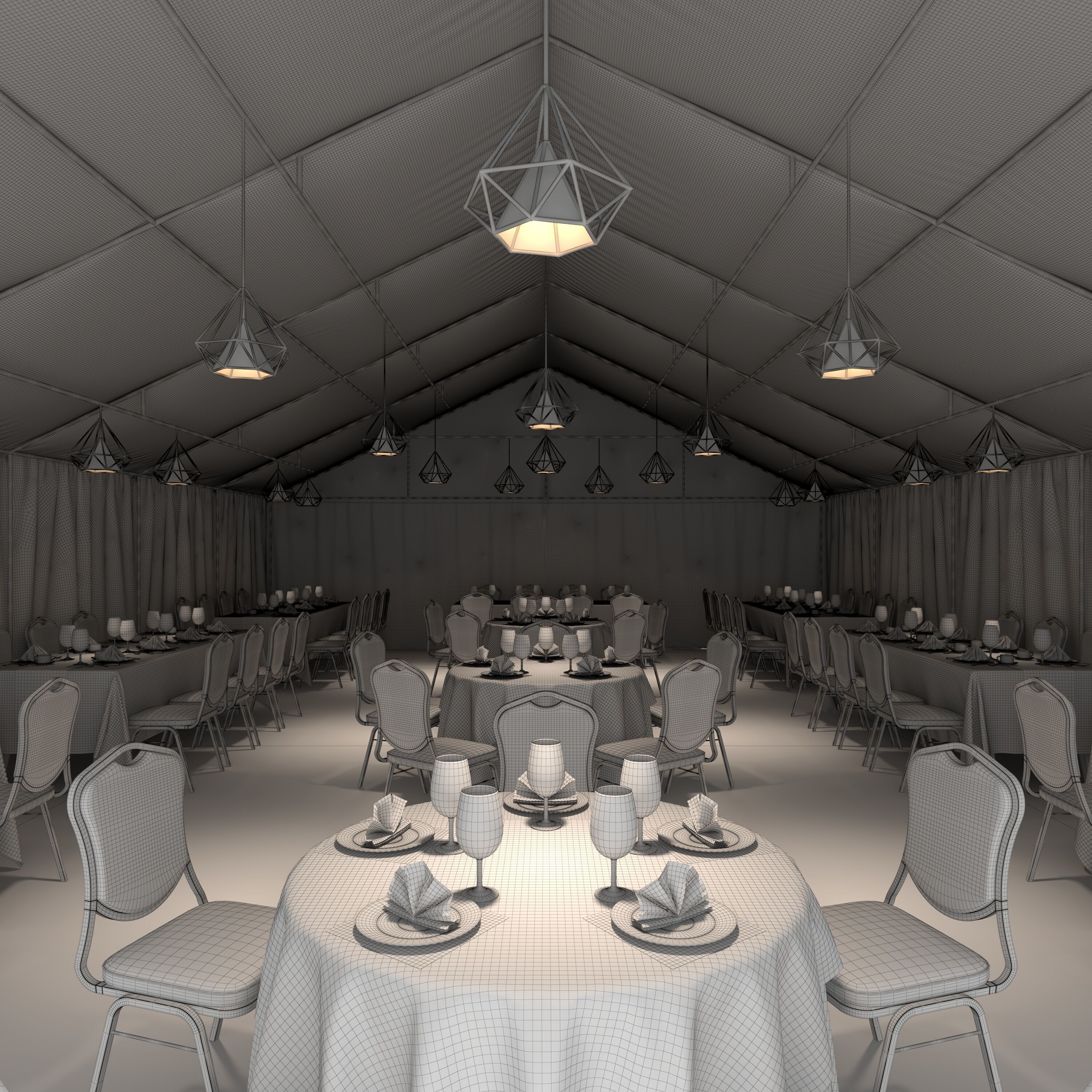 Party Tent 03 3D model_17