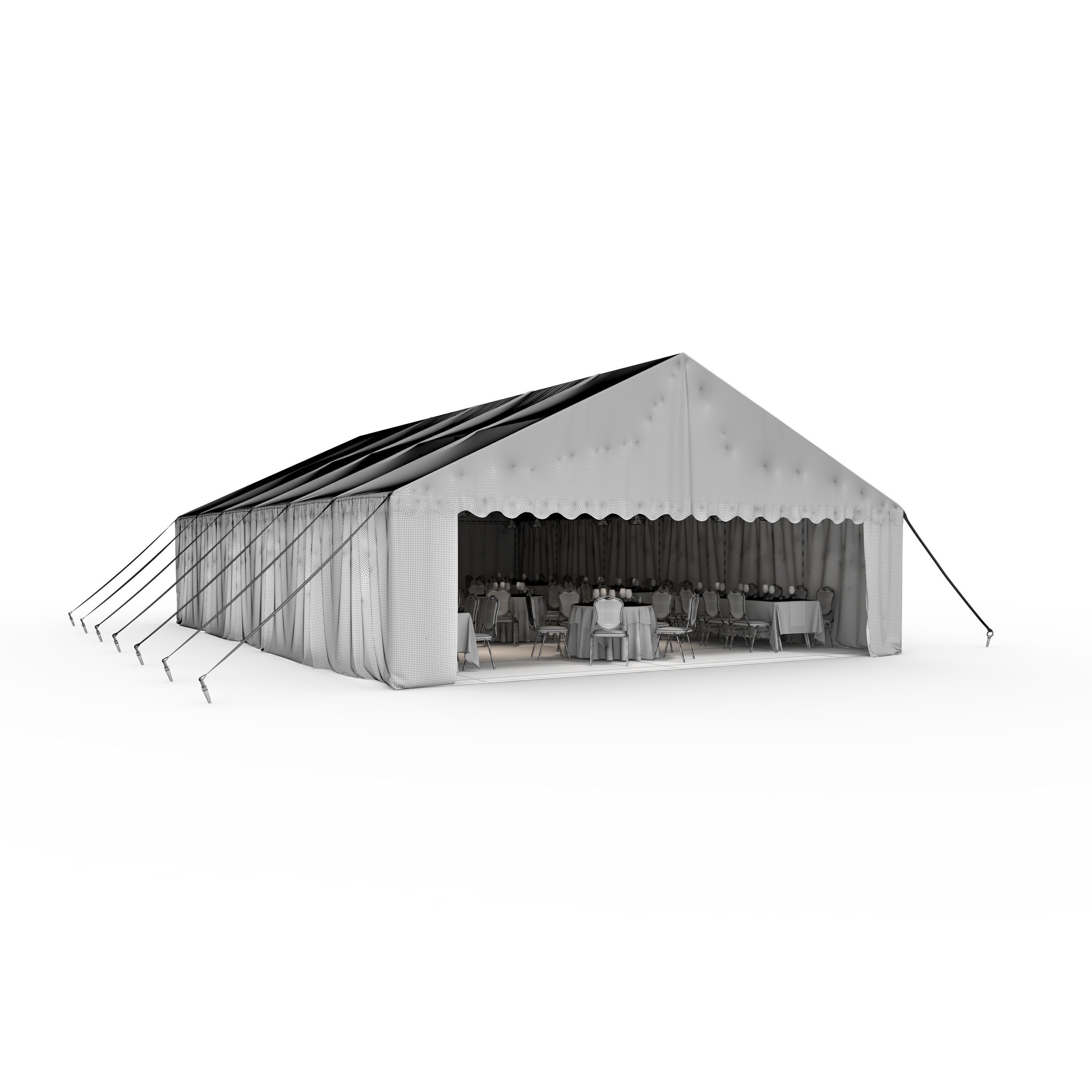 Party Tent 03 3D model_1