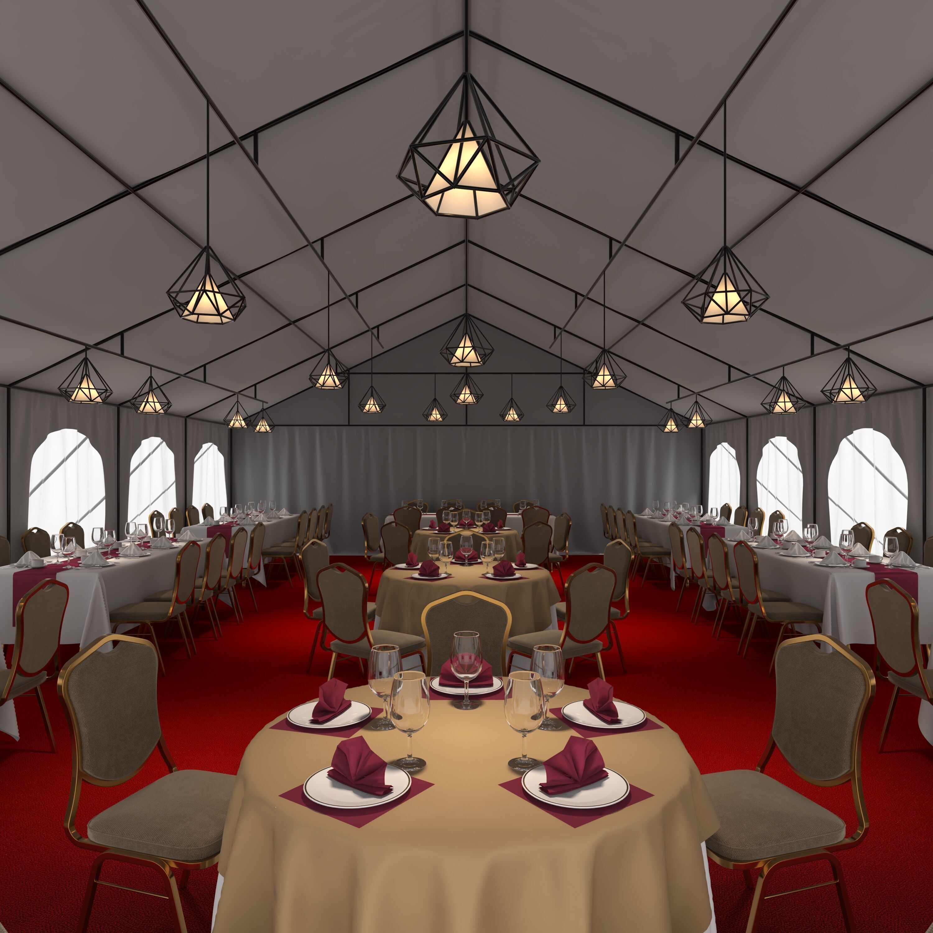 Party Tent 03 3D model_16