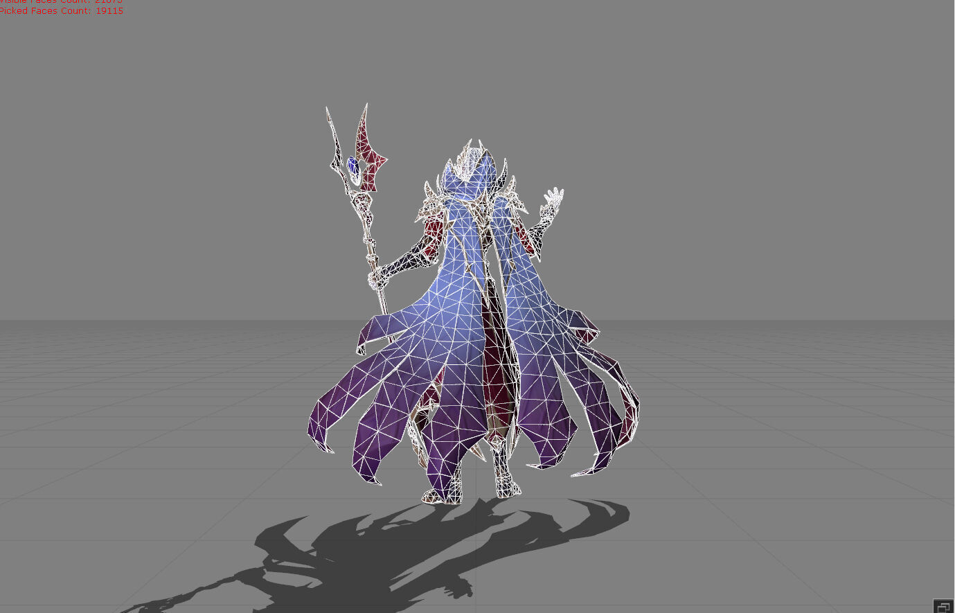 Cecilion Crimson Wings Low-poly 3D model_9