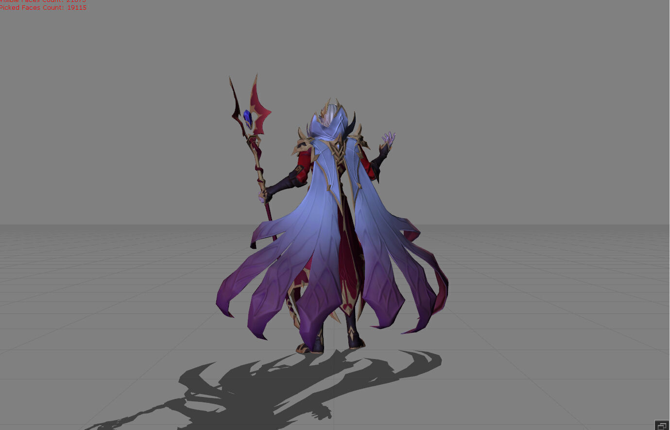 Cecilion Crimson Wings Low-poly 3D model_4