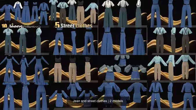 Jean and street clothes