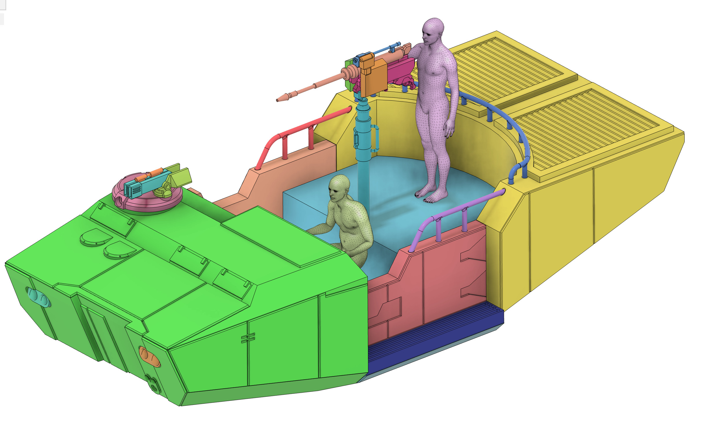 Imperial Armored Speeder One12 Scale 3D Files 3D print model_2