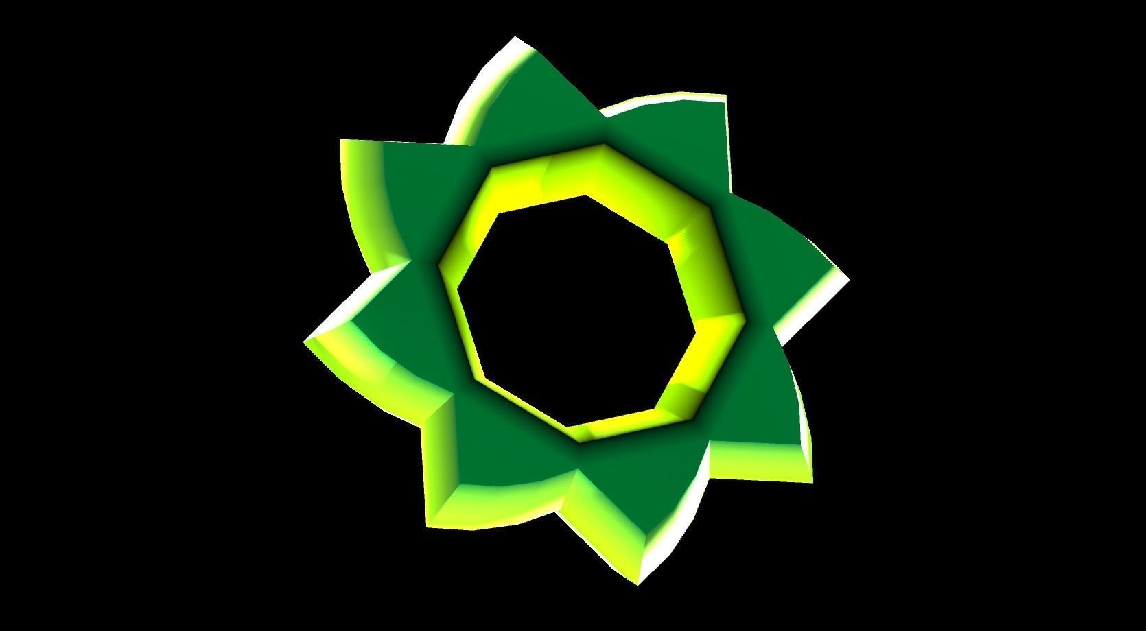 Alien Flower Low-poly 3D model_0