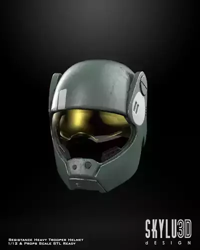 Resistance Heavy Trooper Helmet Bundle STL Files