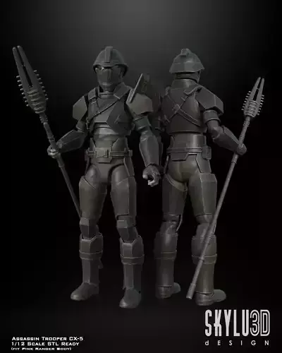 Asssassin Trooper CX-5 Armor One12 Scale Customs STL Files