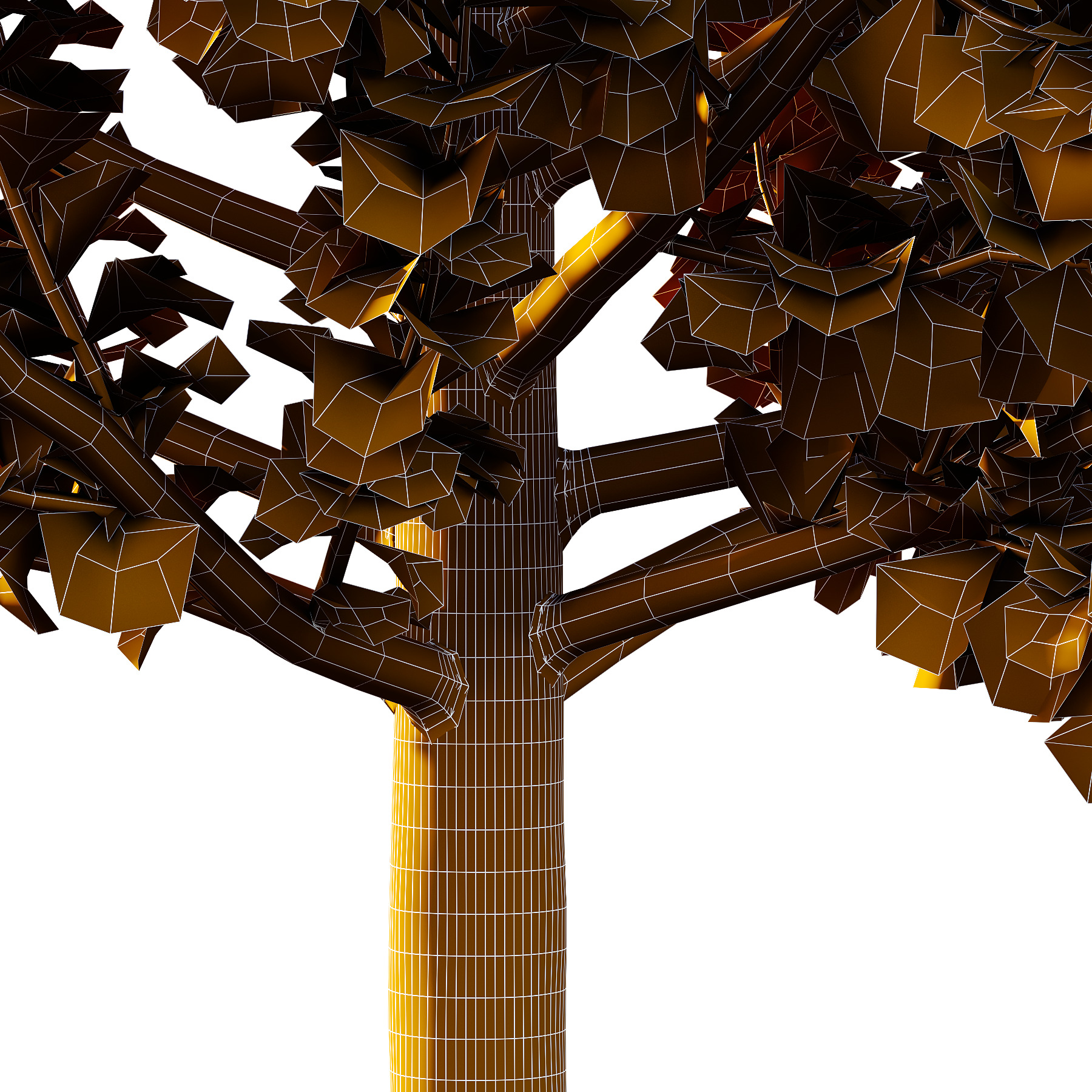 Maidenhair Ginkgo Biloba Tree 02 3D model_6