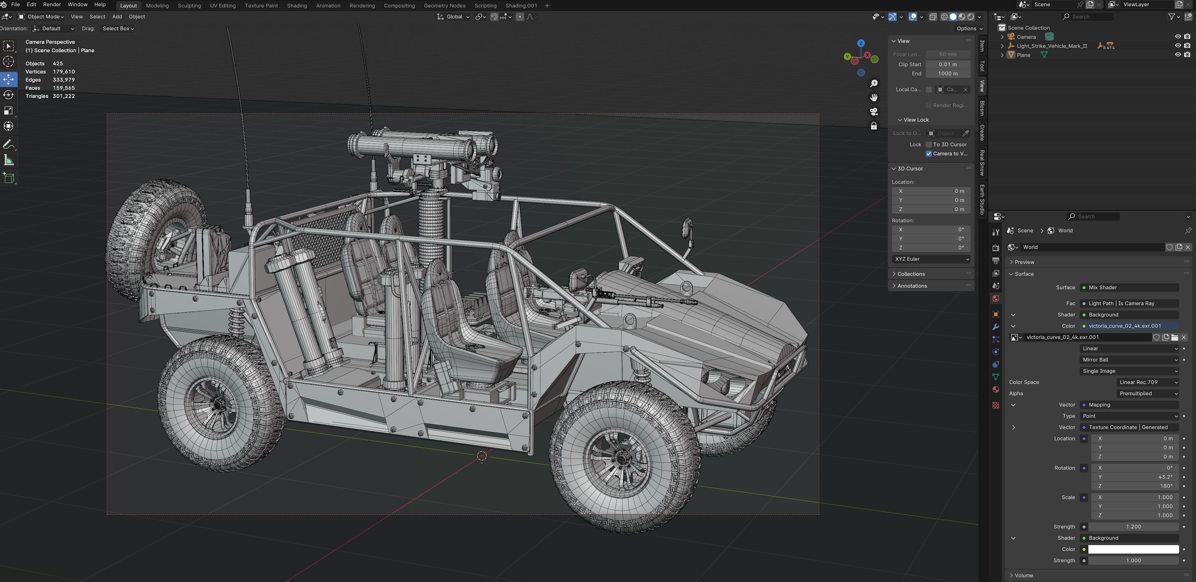 LSV MK II v101 Undrivile Low-poly 3D model_9