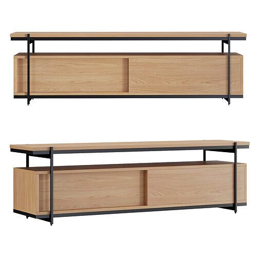 Pierce West Elm Media Console 3D model