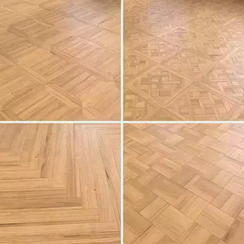 Parquet - Laminate - Wooden floor 4 in 1 Low-poly 3D model