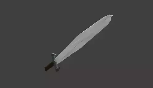 Medieval Fantasy Sword Game Ready Lowpoly Model