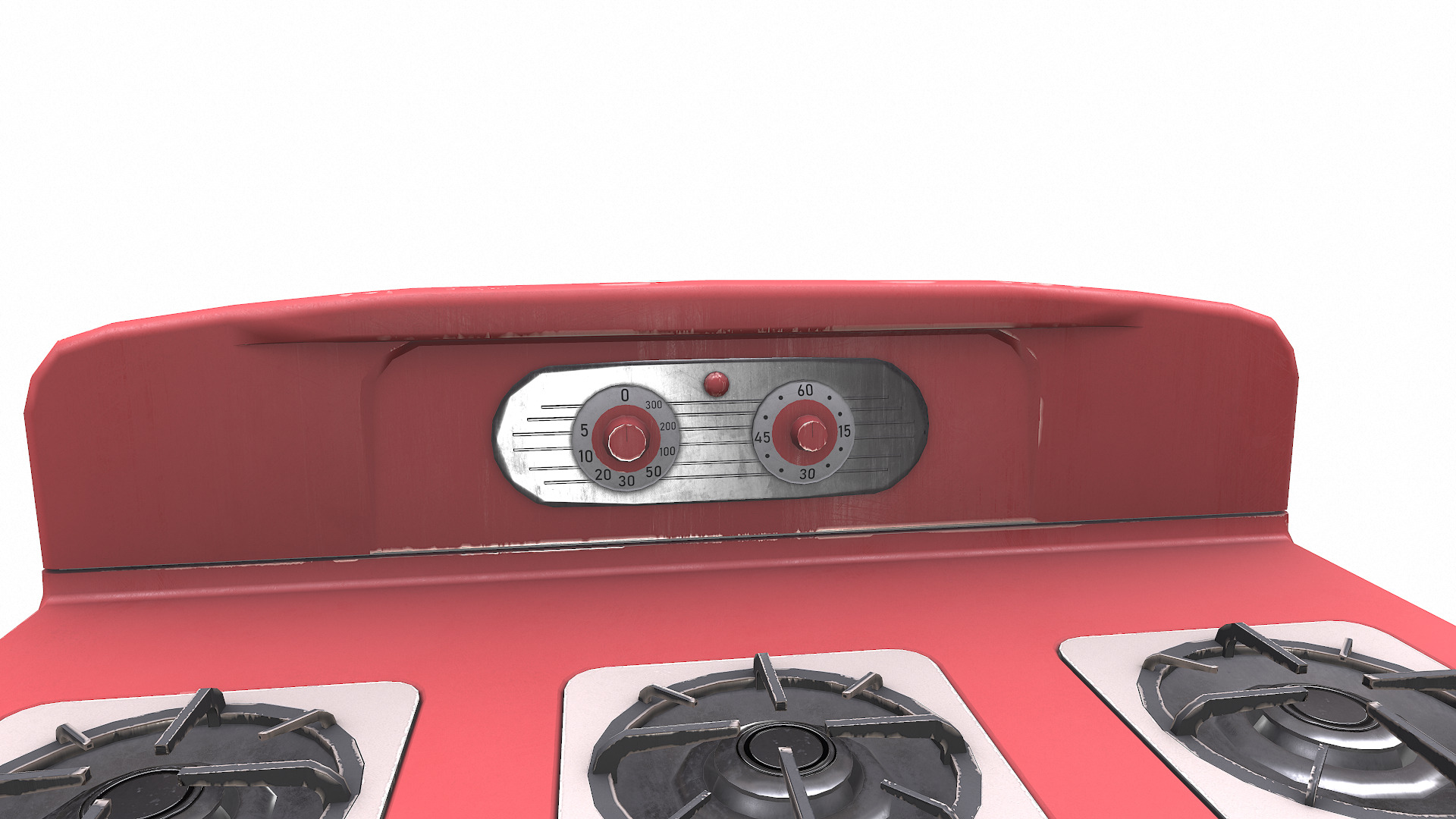 Old Vintage Stove Low-poly PBR Low-poly 3D model_15