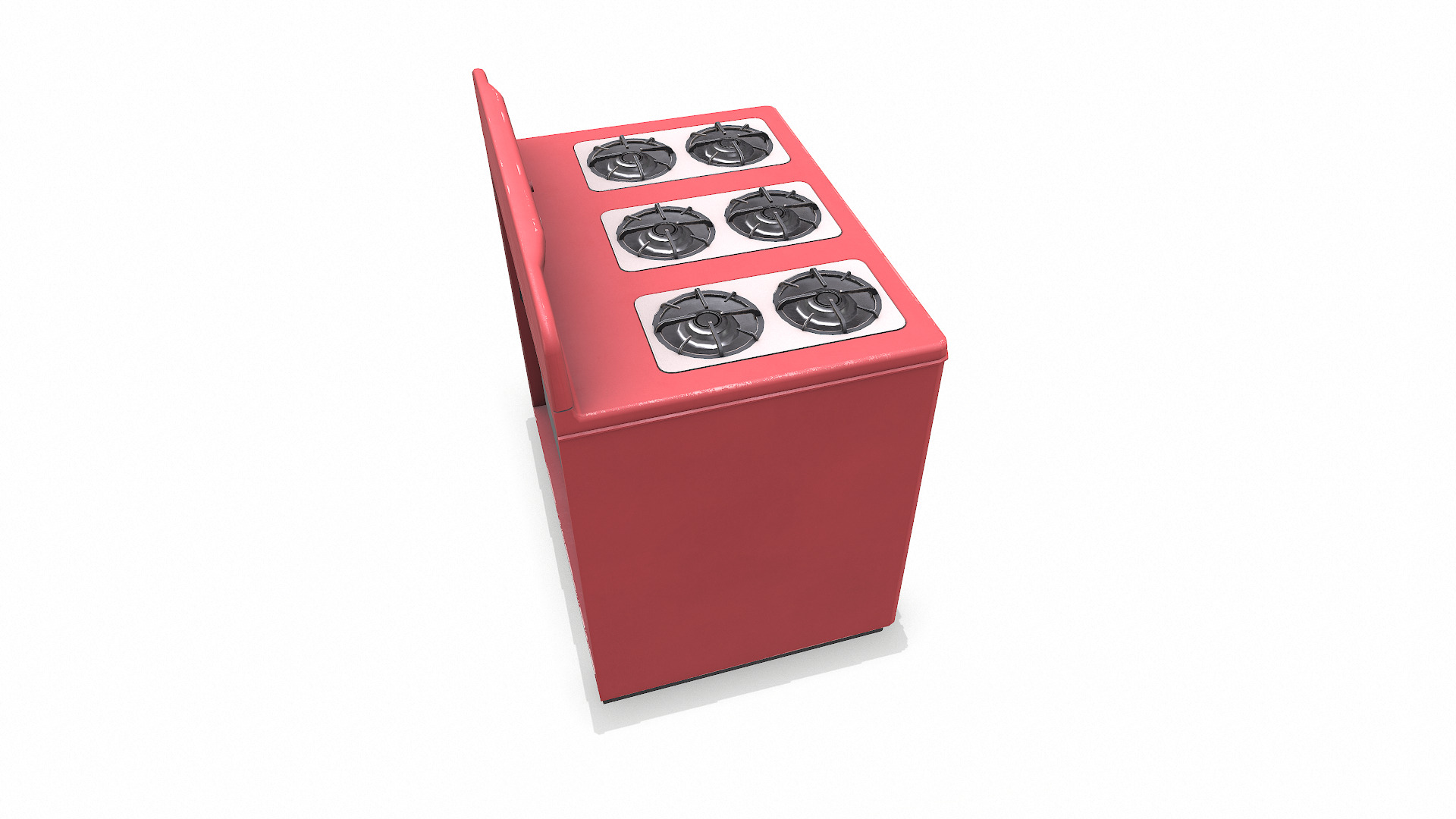 Old Vintage Stove Low-poly PBR Low-poly 3D model_9